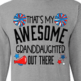 thumbnail image 4 of Inktastic That's My Awesome Granddaughter out There Cheerleader Long Sleeve T-Shirt, 4 of 5