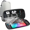 thumbnail image 1 of Étui de Transport pour Nintendo Switch 2, Coque Rigide et Étui de Voyage Portable Imperméable avec 2 Protecteurs d'Écran, Sac de Rangement pour Accessoires de Jeu, Argent, 1 of 7