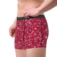 thumbnail image 3 of Kdxio Men's Boxer Briefs with Pink Glitter Print - Comfortable and Breathable Underwear for Everyday Wear, 3 of 7