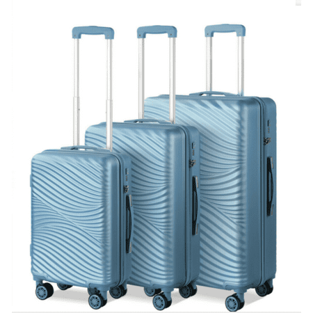 

3Pcs Luggage Hardside Spinner Lightweight Durable Suitcase TSA Lock 20/24/28 In