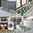 thumbnail image 2 of Yellow Lemon Fruit Slices Blue Pattern Kitchen Rug Mat,Kitchen Runner Rugs Non Skid Washable,Decorative Kitchen Floor Mats for Kitchen,Sink,Laundry,17"X47", 2 of 5