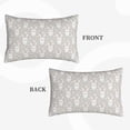 thumbnail image 2 of Daiia Rabbit And Heart Bedding Waterproof Pillow Protector Zippered Queen – Bed Bug Proof Pillow Encasement-14"x20", 2 of 6