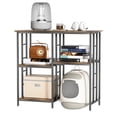 thumbnail image 3 of Lanzxjv 4-Tier Bakers Rack, Adjustable Shelves Kitchen Storage Rack, Microwave Oven Stand Table, Mini Fridge Stand for Kitchen Living Room Office, 3 of 7