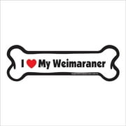 I Love My Weimaraner Bone Magnet