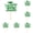 Green, variant on 2026 Graduation Cupcake Toppers 48PCS, Food Picks with Grad Cap & Diploma, Mini Cake Decorations for Graduation Party Supplies