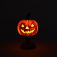 thumbnail image 6 of Vintage Halloween Decorative Desk Lamp, Multi-Style Mini Table Light, Witch Hat Ghost Pumpkin Shape Lamp with Embossed Base for Mantel Bedroom Shelf Decor, 6 of 8