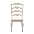 thumbnail image 4 of Weston Home Farmhouse French Ladder Back Wood Dining Side Chairs, Antique White (Set of 2), 4 of 6