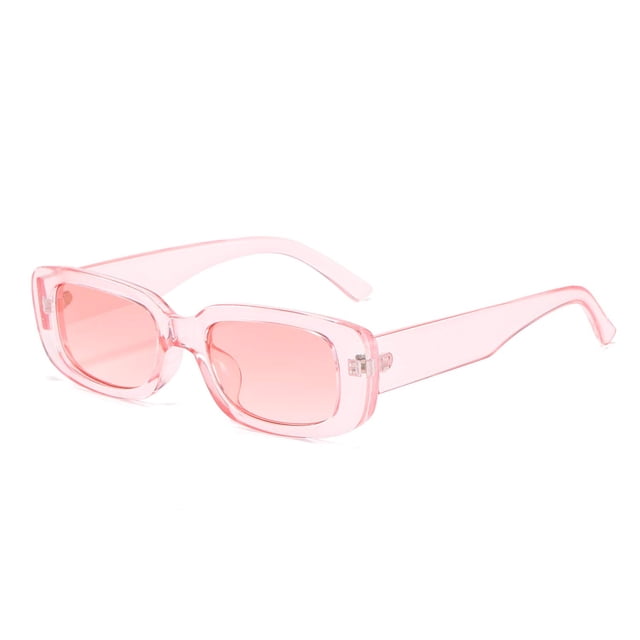 BUTABY Gafas de sol rectangulares para mujer, gafas de conducción retro de los años 90, marco cuadrado estrecho, protección UV400