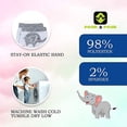 thumbnail image 3 of Peak 2 Peak Unisex 6-Pack Elephant Ankle Socks - 0-6 Months, 3 of 3
