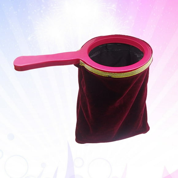unbranded 1Set Trick Bag Magician Change Bag Red 11.4*11in Stage Props Bag Shape