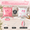 Pastel Pink, Pearl White, variant on Red Square Foil Balloon Kit, 25 Pack Double Sided Metallic Balloons for Event Decor