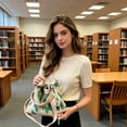 thumbnail image 6 of Dyegold Crochet Tote Bag Handmade Flower Mesh Knit Shoulder Bag with Detachable Tassel Boho Crossbody for Beach Shopping Travel Daily Use, 6 of 9