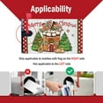 thumbnail image 3 of Merry Christmas Gingerbread House Mailbox Cover Magnetic Standard Size 21"x19", Xmas Tree Cookie Polka Dots Decorative Post Letter Box Decor, Winter Holiday Farmhouse Garden Outdoor Decoration, 3 of 6