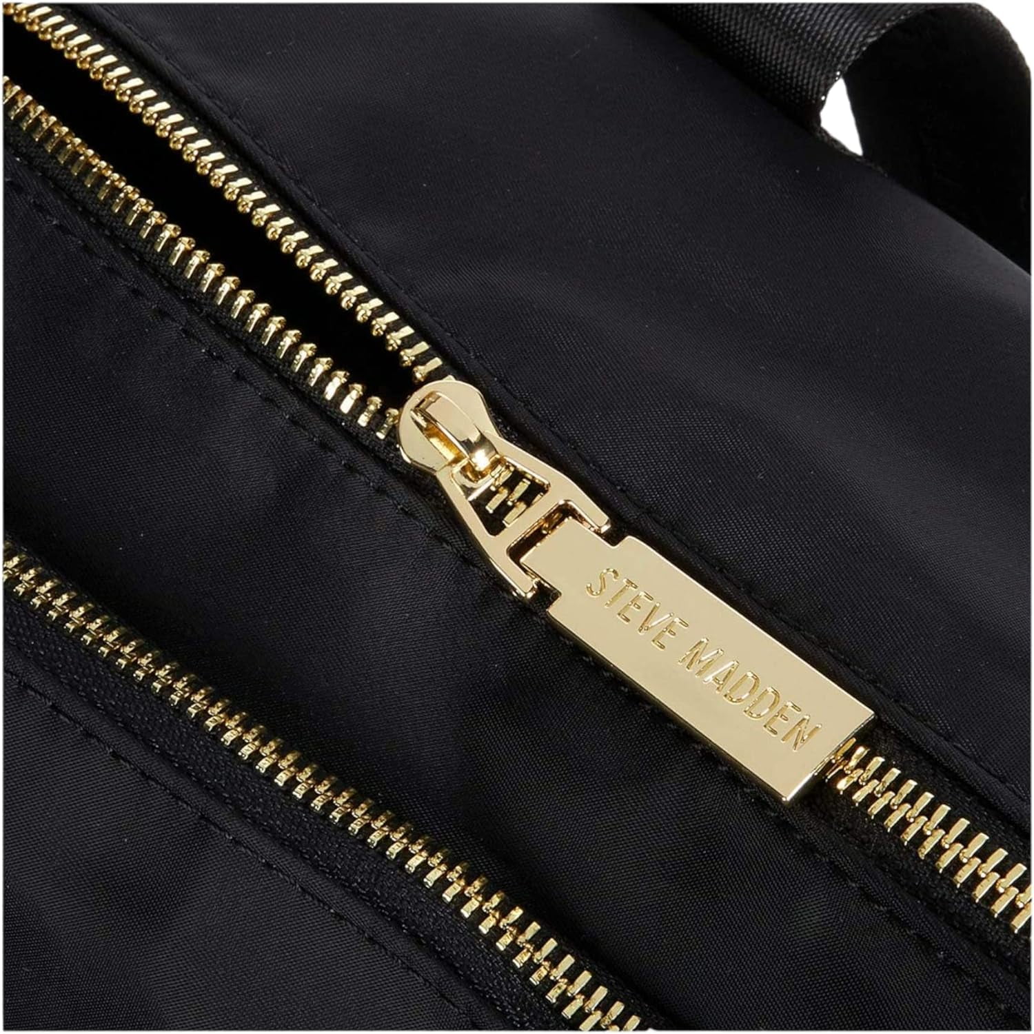 Steve madden black duffle bag deals