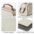 thumbnail image 2 of Neceser de viaje Telena impermeable de piel sintética beige, 2 of 9