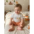 thumbnail image 6 of Cenuakty Little Boys Easter Outfits Adorable Bunny Carrot Embroidery Short Sleeve Round Neck Tops and Plaid Shorts Set, 6 of 9