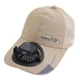 thumbnail image 4 of Gorra con ventilador solar, ventilador personal, sombrero para el sol, jardín, deportes, senderismo Caqui 300MA, 4 of 9