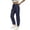 Blue, variant on Women's Thin Linen Pants High Waisted Resistant Fade Resistant XXL