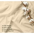 thumbnail image 4 of RUVANTI 100% Cotton Sheets – Full Size Percale Bedding, Cooling & Breathable, Durable with a Crisp, Soft & Comfortable Feel, 16" Deep Pocket, 4-Piece Set, Beige, 4 of 8