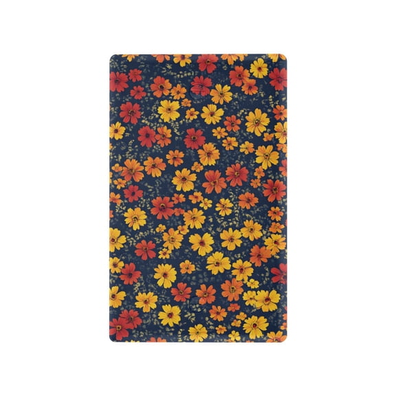 Yayeee Blank Wall Plate Cover 1-Gang 4.5"x2.7" Home Unused Decorative Outlet, Yellow Floral