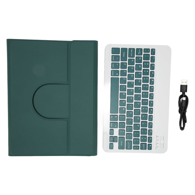 Funda para teclado con portalápices para tableta IOS 10,2 pulgadas 2019 7 generación 10,2 pulgadas 2019 8 generación 10,2 pulgadas 2020 9 generación Verde