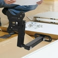 thumbnail image 1 of EXHUMKY Black Adjustable TV Wall Mount Bracket with Retractable Screen for Wide Monitor Compatibility, 1 of 5