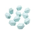 thumbnail image 1 of 10 cuentas espaciadoras de madera de color sólido modernas para joyería de granja, aniversario, cielo Cielo azul, 1 of 9