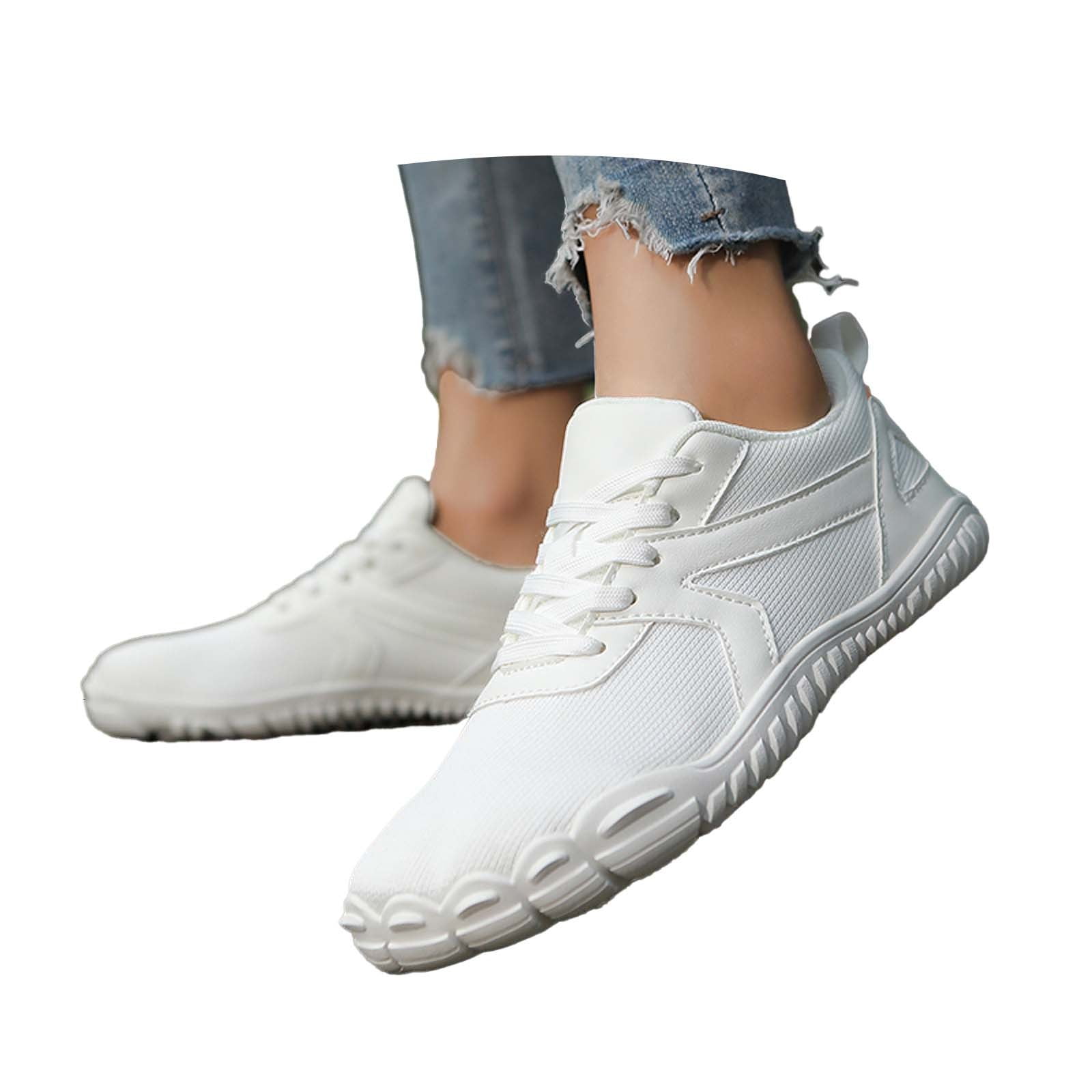 Women's Barefoot Shoes Slip-On Sneakers Wide Toe Box Minimalist Shoes for Walking Hiking Trail Running