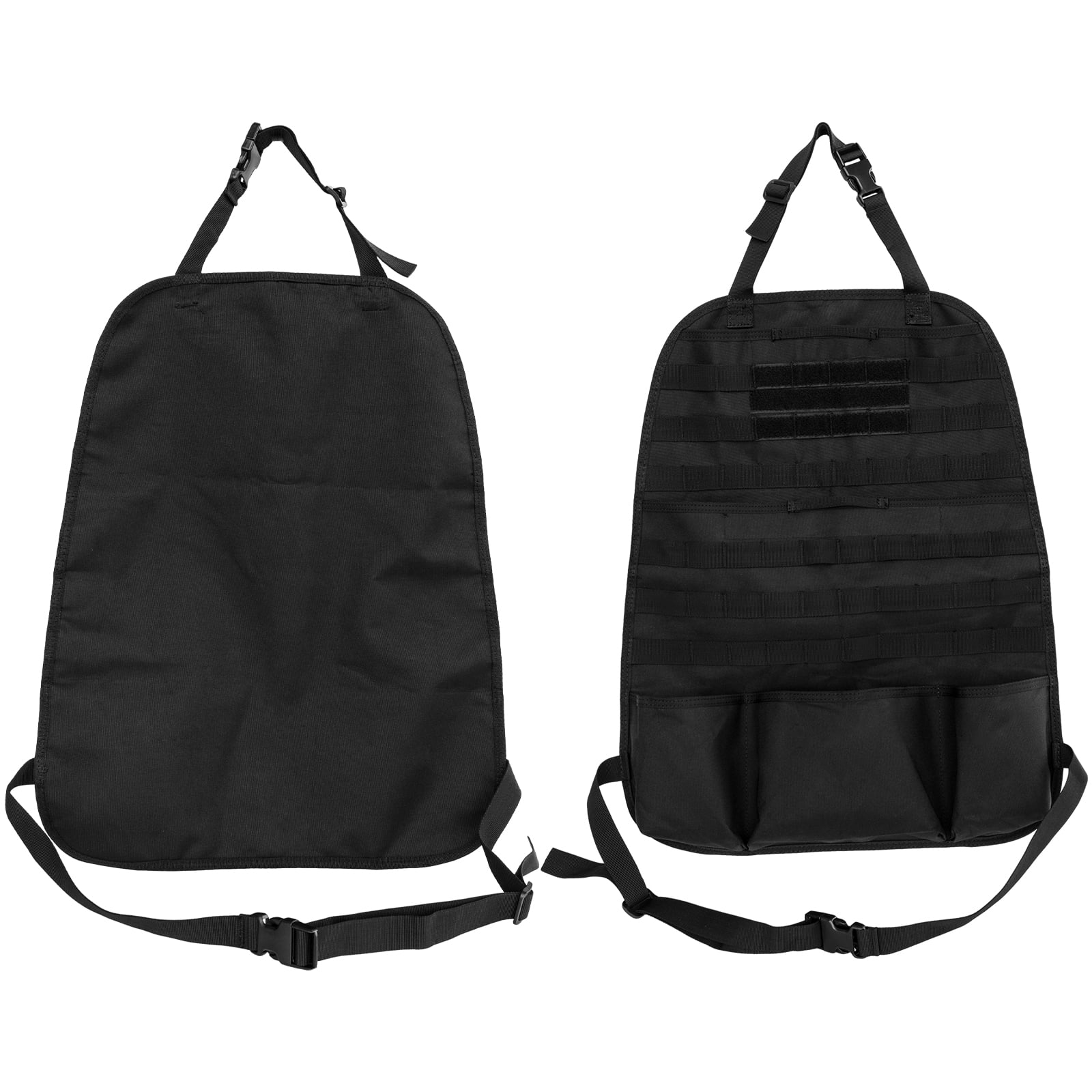 AUTOXBERT 2Pcs Car Seat Back Cover Organizer Panel Vehicle MOLLE Protector Storage Bag