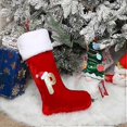 thumbnail image 5 of VEYLIN 20 Inch Christmas Stockings Large Embroidered Stockings Plush Embroidered Stockings Christmas Stockings with Letters, Embroidered Stockings Chr, 5 of 5