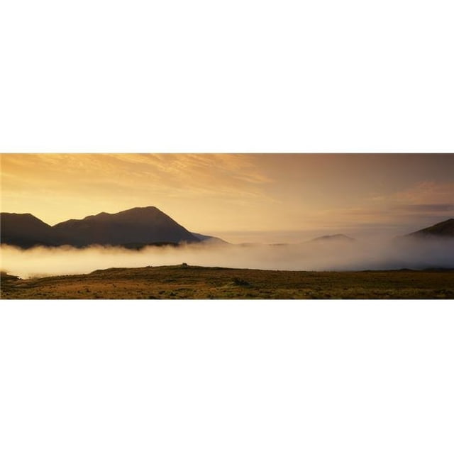 Morning Mist Connemara Co Galway Ireland Poster Print by The Irish Image Collection, 44 x 14 - Large