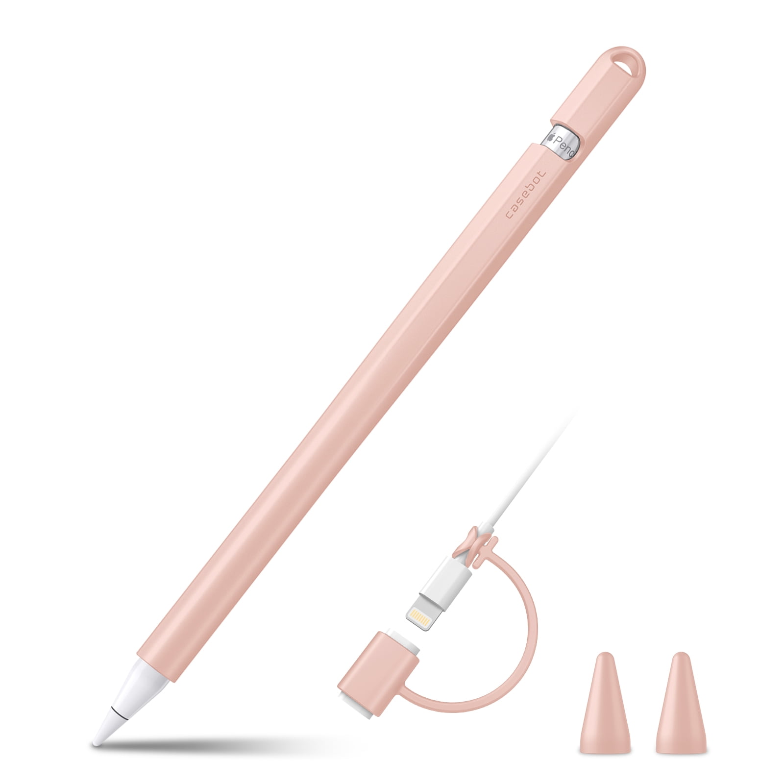 For Apple Pencil Silicone Case Anti-lost Pen Tip Pen Holder Nib Cover Grip 3 Set 