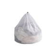 thumbnail image 2 of Laundry Bag, Czzoypi Large Mesh Wash Bag with Drawstring, 80x60cm Breathable Polyester Delicates Garment Laundry Bag for Home Dorm Machine Washable, White, 2 of 5