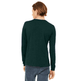 thumbnail image 4 of BELLA + CANVAS Men Long Sleeve T-Shirt, Crew Neck Printable blank Tee, Emerald Triblend, 6-Pack, L, 4 of 6