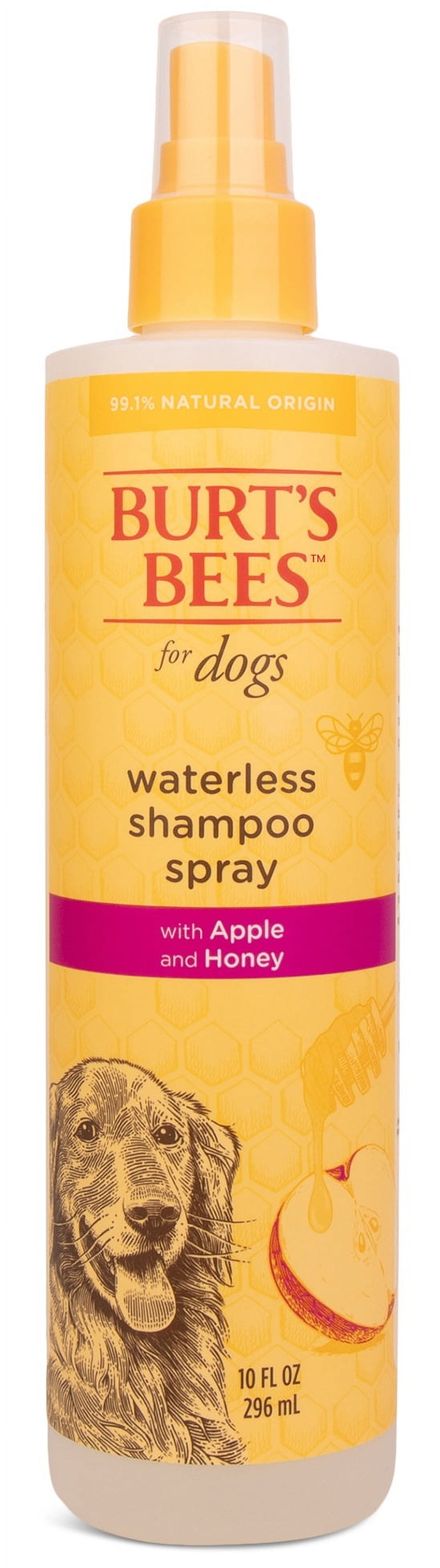 (6 pack) Burt's Bees for Dogs Natural Waterless Shampoo Spray with Apple and Honey | Dry Dog Shampoo for All Dogs and Puppies | Best Puppy and Dog Spray | Cruelty Free, Sulfate & Paraben Free, 10 Ounces