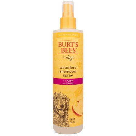Burt's Bees for Dogs Natural Waterless Shampoo Spray with Apple and Honey | Dry Dog Shampoo for All Dogs and Puppies | Best Puppy and Dog Spray | Cruelty Free, Sulfate & Paraben Free, 10 Ounces