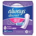 thumbnail image 6 of Always Discreet Adult Incontinence Pads for Women, Ultimate Absorbency, Long Length, Postpartum Pads, 28 Count, 6 of 13