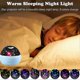 thumbnail image 3 of Kids Star Night Light Ocean Projection Lights 8 Colors Changing Lamp 360 Degree Rotating Warm Sleeping Light, 3 of 5