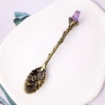 thumbnail image 5 of Goowood Coffee Spoon Vintage Stainless Steel Tea Scoop White Crystal Flower Carved Mini Dessert Spoons for Espresso Appetizer Kitchen Dining, 5 of 9