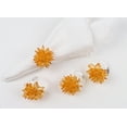 thumbnail image 2 of Fennco Styles Crystal Design Collection Napkin Rings - Set of 4 (Orange), 2 of 2