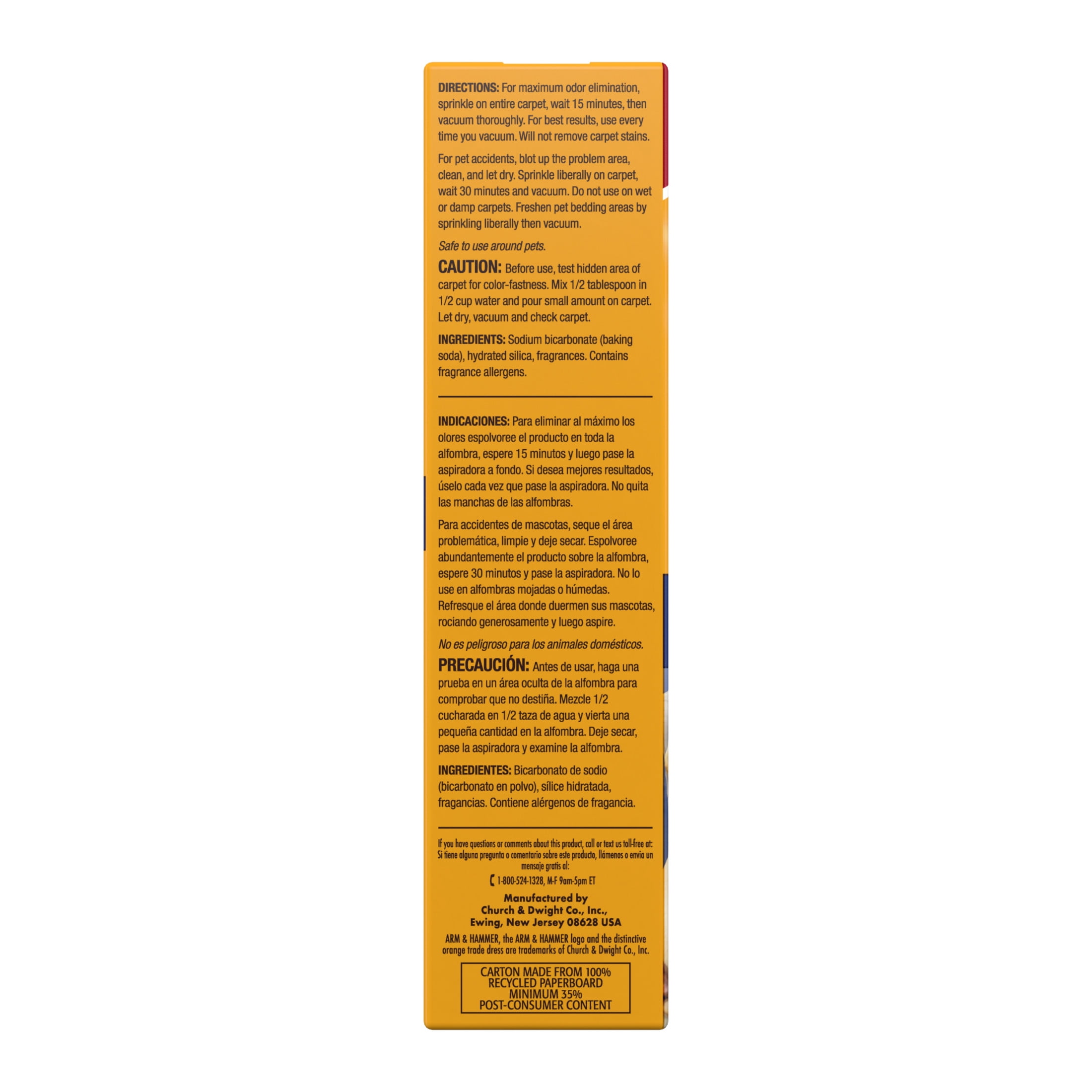 (3 pack) ARM & HAMMER Pet Fresh Odor Eliminating Deodorizing Carpet Powder, Pet Fresh, 30 oz