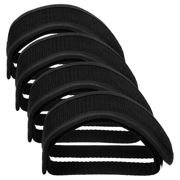 Raindrops  4 Pcs Bike Pedal Foot Holder Calf Straps Fixed Gear Bicycle Accessories Black