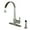 Brass, variant on Faucetaire LS8710CTLSP Continental 8" Centerset Single-Handle Kitchen Faucet with Side Sprayer, Matte Black