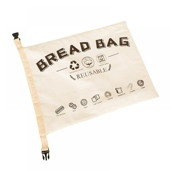 Linen Bread Bag - Reusable freezer bread bag for homemade bread maker gift giving - Bread Container for Sourdough Loaves Storage, Large Bread Bags for Homemade Bread