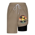 thumbnail image 6 of Stamzod Mens Bathing Suit Summer Quick Dry Swim Trunks with Mesh Lining Hawaiian Swimwear Big & Tall Coffee B XXXL, 6 of 6