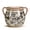 Grey, variant on BUYMAX Sage Green Ceramic Plant Pot, Vintage Two-Handle Flower Pot with Drainage Hole for Herbs & Succulents, Indoor Outdoor Farmhouse Decor