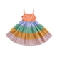 thumbnail image 4 of Vestido Para Niñas, Ropa Para Niñas Pequeñas, Moda Para Niños Pequeños, Estampado De Colores Arcoíris s, Tirantes De Empalme, Vestido Multicolor Odeerbi  LM103-8775, 4 of 9