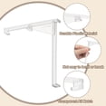 thumbnail image 3 of Uxcell 4Pcs Clips para Valance, Clips de Plástico Transparente de 3.5" Soporte de Retención Oculto para Instalación en Persianas de Madera Horizontal y Madera Sintética, 3 of 6