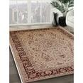 thumbnail image 3 of Ahgly Company Machine Washable Indoor Square Industrial Modern Sienna Brown Area Rugs, 5' Square, 3 of 7