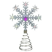 Northlight 11" LED Lighted Coloring Changing Twinkling Snowflake Christmas Tree Topper